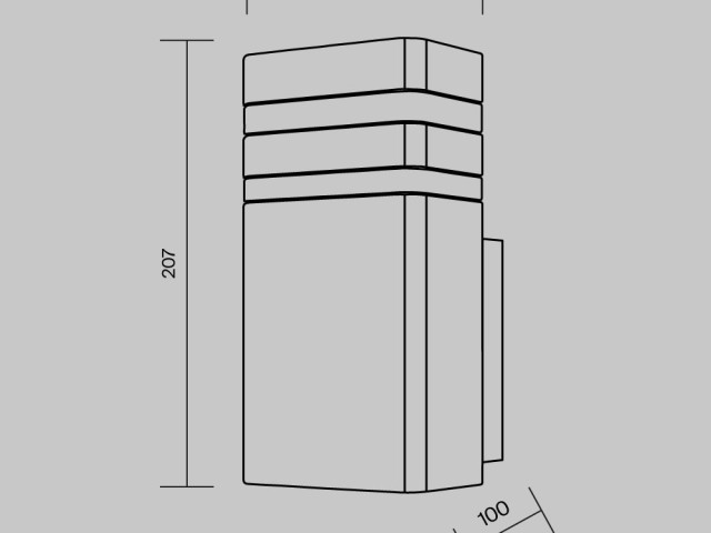 Уличный настенный светильник Outdoor O578WL-01B фото:8