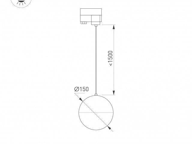 Светильник LGD-EMISFERO-TRACK-HANG-4TR-R150-11W Day4000 (GD, 170 deg, 230V) (Arlight, IP20 Металл, 3 года) фото:9