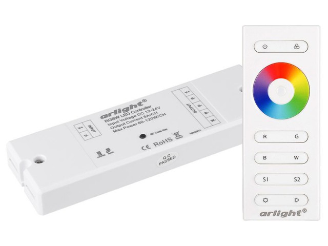 Контроллер SR-2839W White (12-24 В,240-480 Вт,RGBW,ПДУ сенсор)) (Arlight, IP20 Пластик, 1 год) фото:8