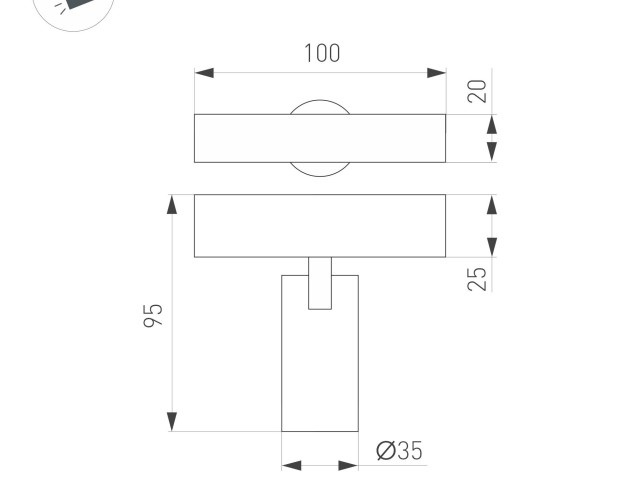 Светильник MAG-SPOT-25-R65-5W Day4000 (WH, 30 deg, 24V) (Arlight, IP20 Металл, 5 лет) фото:2