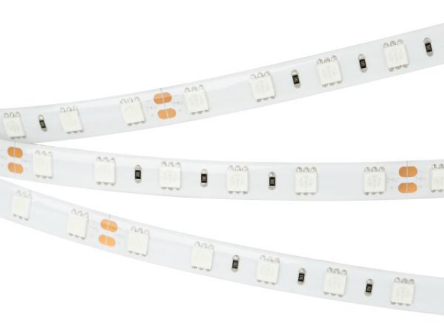 Лента RTW 2-5000SE 24V Green 2x (5060, 300 LED, LUX) (Arlight, 14.4 Вт/м, IP65) фото:5