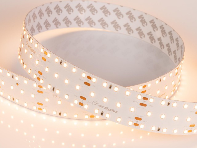 Лента S2-2500 24V Warm 2700K 34mm (2835, 280 LED/m, LUX) (Arlight, 25 Вт/м, IP20) фото:5