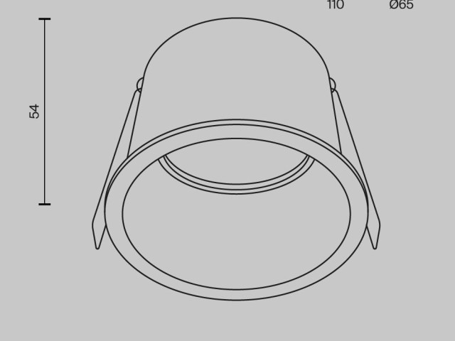 Встраиваемый светильник Technical DL049-01B фото:13