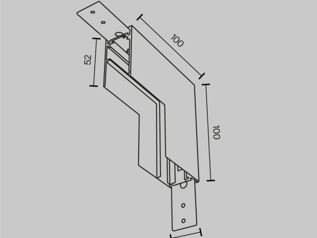 Комплектующие для накладной трековой системы Technical TRA034ICL-41W фото:1