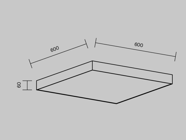 Потолочный светильник Technical C032CL-90W4K-SQ-W фото:1