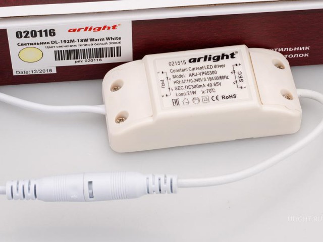 Светильник DL-192M-18W Warm White (Arlight, IP40 Металл, 3 года) фото:23