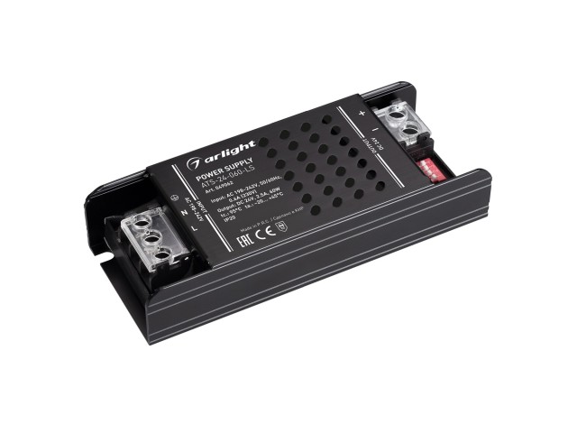Блок питания ATS-24-060-LS (24V, 2.5A, 60W) (Arlight, IP20 Сетка, 5 лет) фото:1