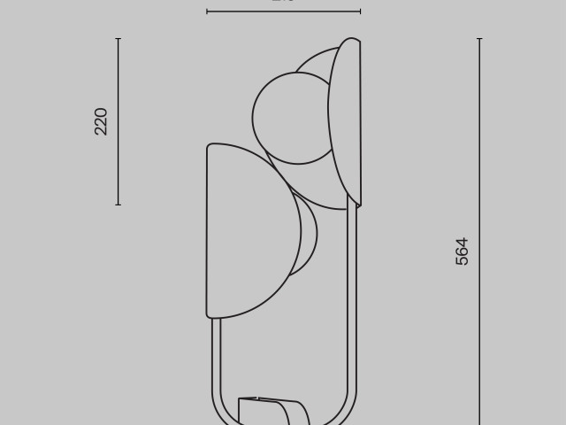 Настенный светильник (бра) Maytoni MOD164WL-02BS1 фото:15