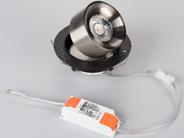 Светильник SP-PLURIO-BUILT-TRIMLESS-R120-9W Warm3000 (BK-NI, 36 deg, 230V) (Arlight, IP20 Металл, 3 года) фото:3