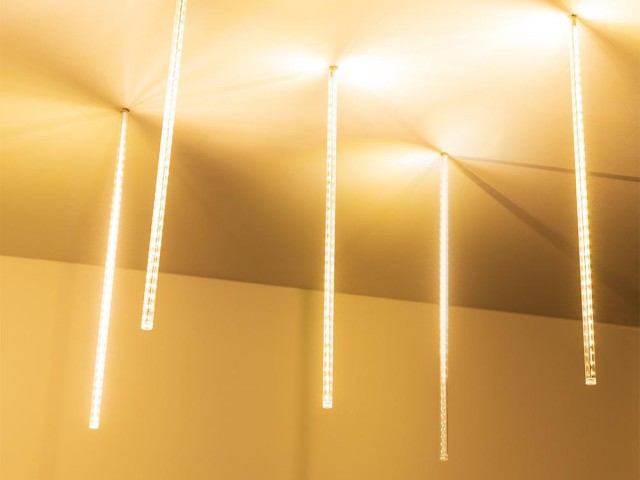 Светодиодная гирлянда ARD-ICEFALL-CLASSIC-D12-500-5PCS-CLEAR-72LED-LIVE WARM (230V, 6W) (Ardecoled, IP65) фото:1