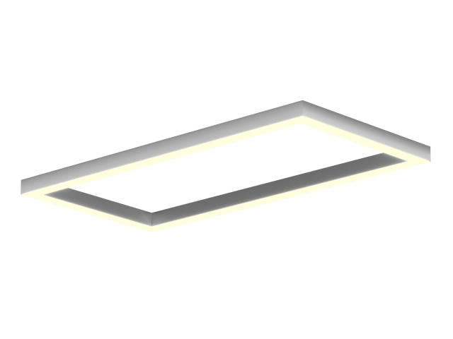 Светильник HOKASU Frame S50 (RAL9003/1219x617mm/LT70 — 3K/78W) фото:1
