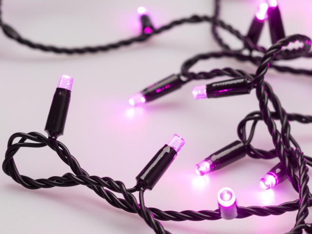Светодиодная гирлянда ARD-STRING-CLASSIC-10000-BLACK-100LED-STD PINK (230V, 7W) (Ardecoled, IP65) фото:5