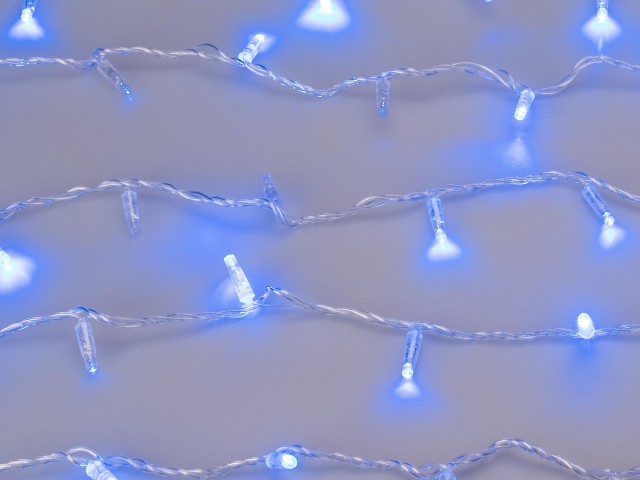 Светодиодная гирлянда ARD-STRING-CLASSIC-1000-CLEAR-100LED-PULSE Blue (230V, 7W) (Ardecoled, IP65) фото:4
