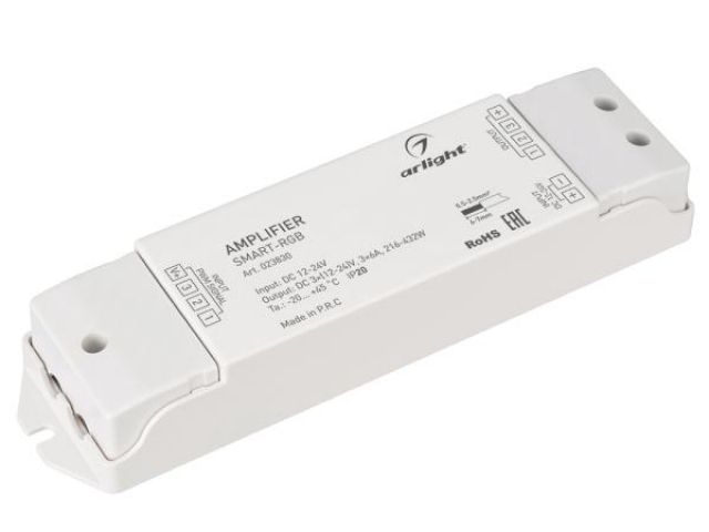Усилитель SMART-RGB (12-24V, 3x6A) (Arlight, IP20 Пластик, 5 лет) фото:3
