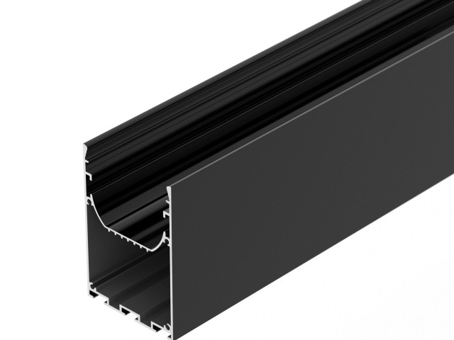 Профиль LINE-S-5075-2000 BLACK (Arlight, Алюминий) фото:1