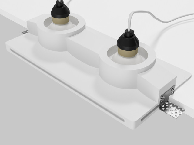 Встраиваемый светильник Technical DL124-GU10-02-TRS-W фото:5