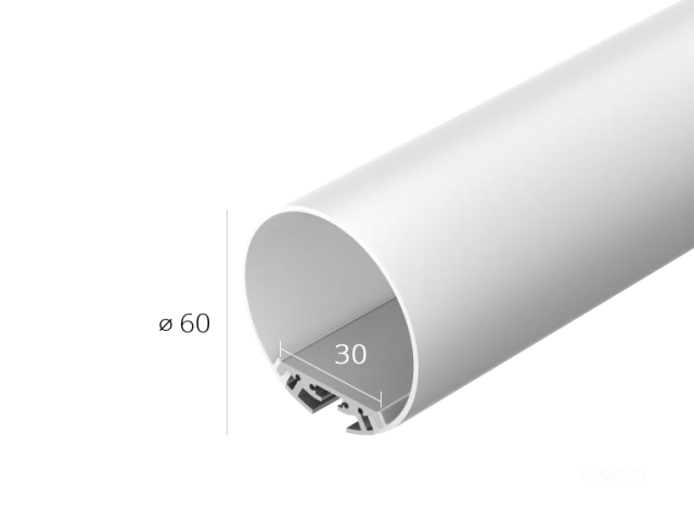 Профиль HOKASU D60 с экраном — 3000mm фото:1