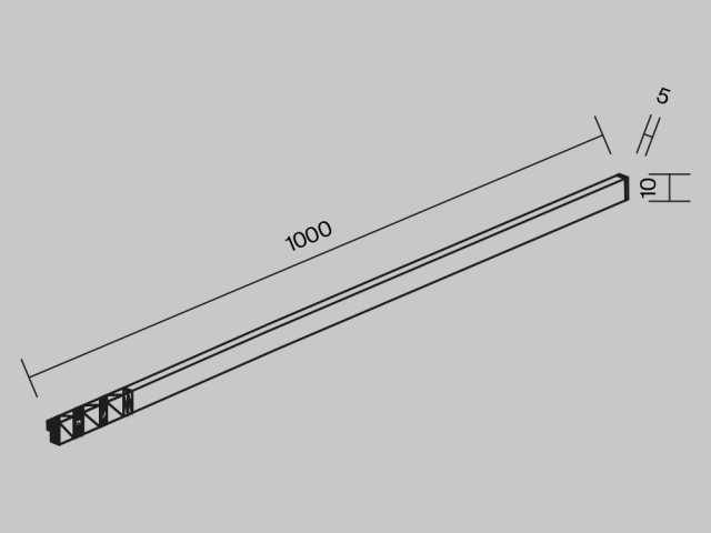 Трековый светильник Technical TR186-1-8W2.7K-B фото:2