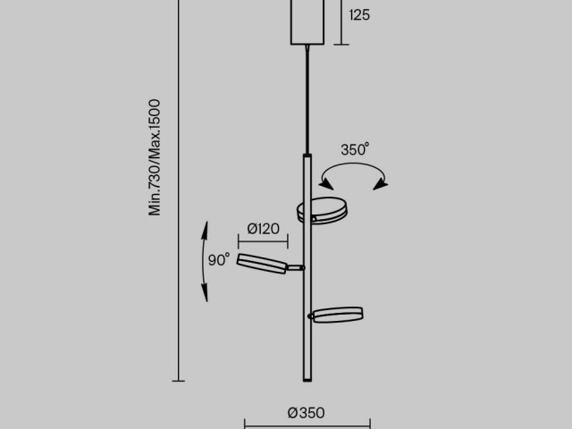 Подвесной светильник Maytoni MOD070PL-L18B3K фото:26
