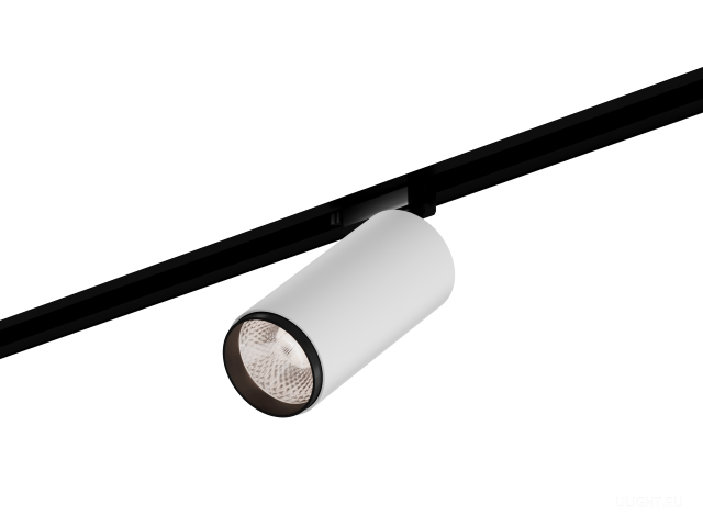 Трековый светильник HOKASU Tube Zoom TR2 (85-160/ral9003 – 20w/3090/12-50deg) фото:1