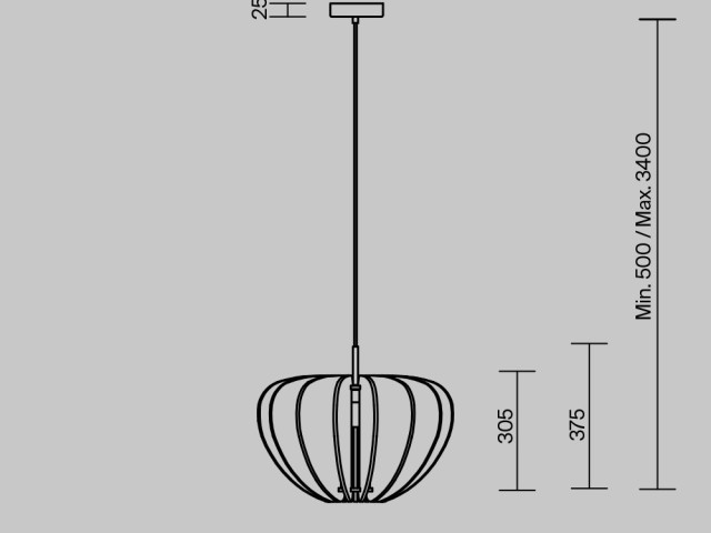 Подвесной светильник Maytoni MOD398PL-01BR фото:2