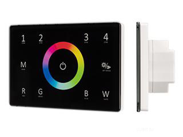 Панель Sens SMART-P85-RGBW Black (230V, 4 зоны, 2.4G) (Arlight, IP20 Пластик, 5 лет) фото:8