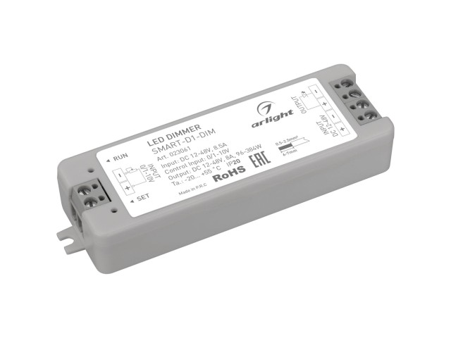 Диммер SMART-D1-DIM (12-36V, 0/1-10V) (Arlight, IP20 Пластик, 5 лет) фото:5