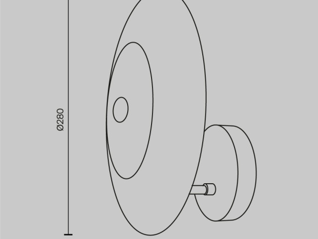 Настенный светильник (бра) Maytoni MOD007WL-01G фото:29