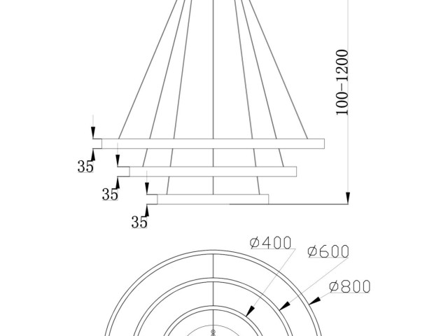 Подвесной светильник Maytoni MOD058PL-L100BS4K фото:19