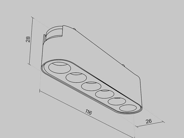 Трековый светильник Technical TR082-1-6W3K-M-W фото:7