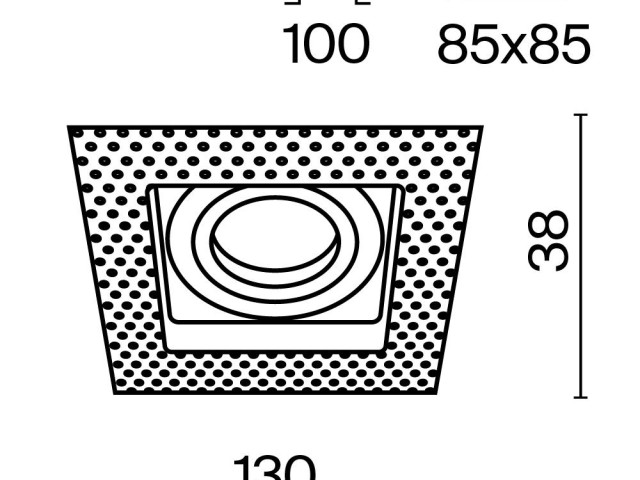 Встраиваемый светильник Technical DL003-01-W фото:12