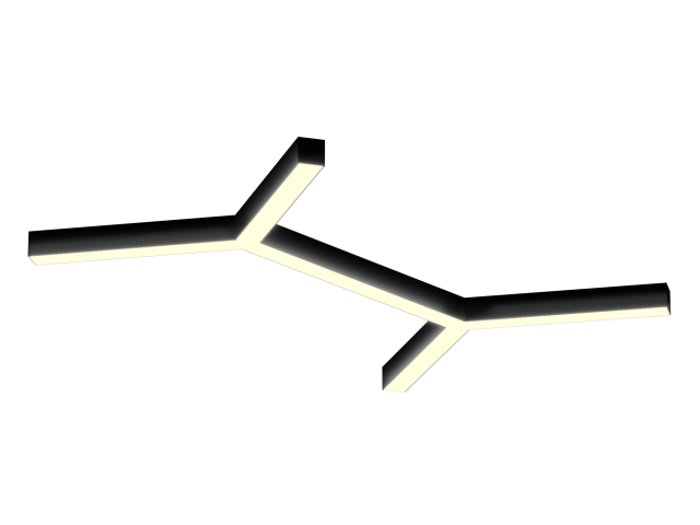 Светильник HOKASU Molecule S50 (RAL9005/6x410mm/LT70 — 3K/52W) фото:1