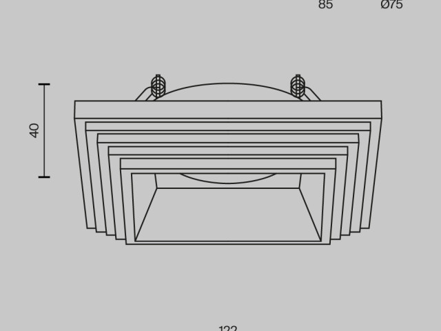 Встраиваемый светильник Technical DL005-1-01-W-1 фото:1