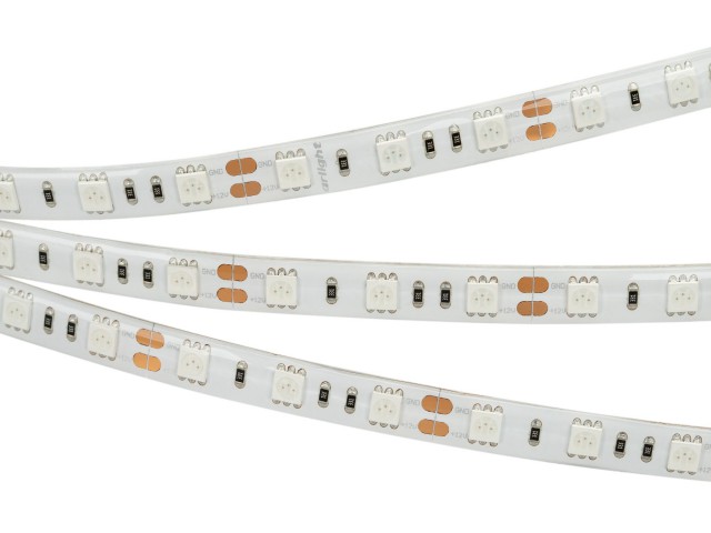 Лента RTW 2-5000SE 12V Green 2x (5060, 300 LED, LUX) (Arlight, 14.4 Вт/м, IP65) фото:1