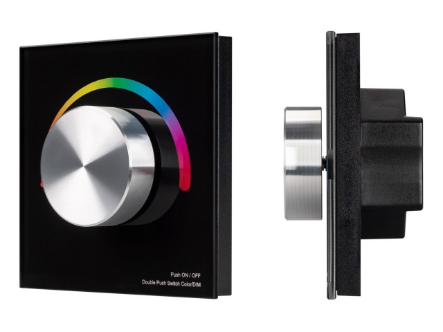 Панель SMART-P8-RGB-G-IN Black (12-24V, 3x4A, Rotary, 2.4G) (Arlight, IP20 Пластик, 5 лет) фото:5