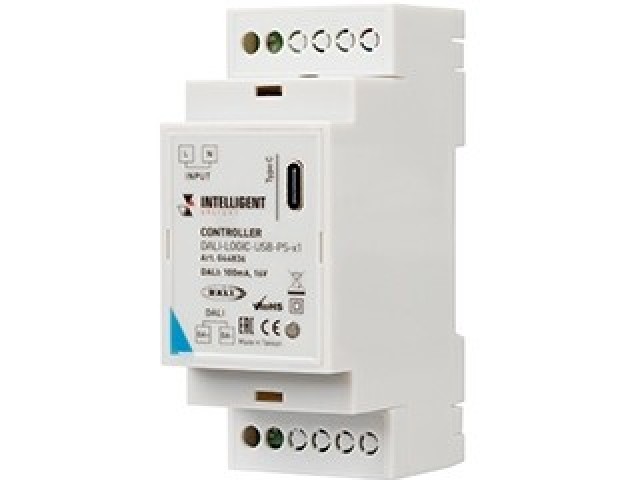 INTELLIGENT ARLIGHT Контроллер DALI-LOGIC-USB-PS-x1 (BUS/230V) (IARL, IP20 Пластик, 2 года) фото:2