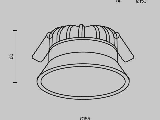 Встраиваемый светильник Technical DL055-18W3-4-6K-B фото:2
