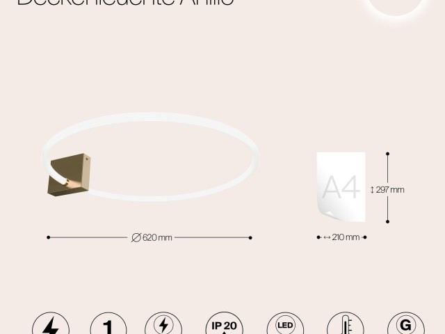 Потолочный светильник Maytoni MOD315CL-L25G3K фото:7