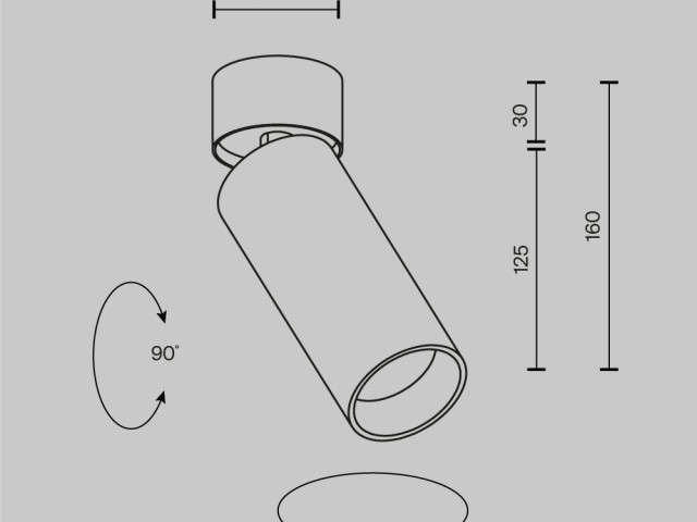 Потолочный светильник Technical C055CL-L12W3K-SS-B фото:5