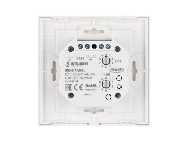 INTELLIGENT ARLIGHT Сенсорная панель DALI-901-11-ADDR-DIM-DT6-IN White (BUS) (IARL, IP20 Пластик, 3 года) фото:2