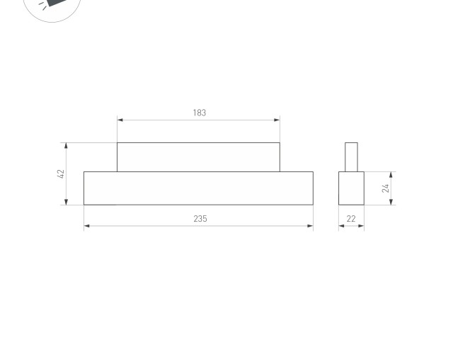 Светильник MAG-ORIENT-FLAT-L235-8W Warm3000 (BK, 80 deg, 48V) (Arlight, IP20 Металл, 5 лет) фото:21