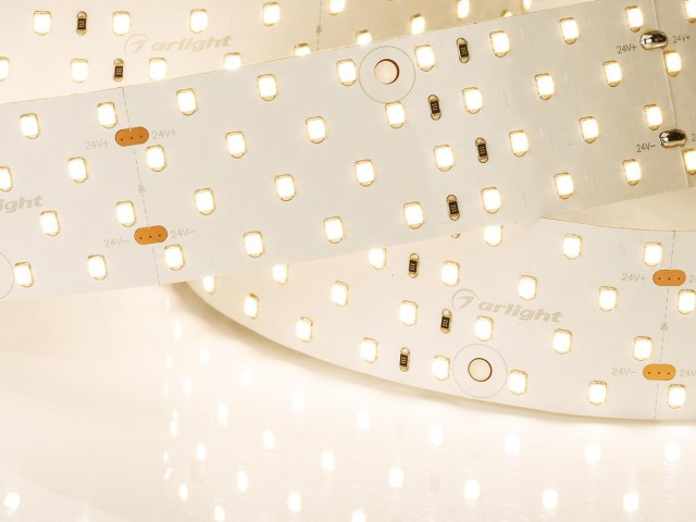 Лента RT 2-2500 24V Warm3000 4x2 (2835, 700 LED, CRI98) (Arlight, 30 Вт/м, IP20) фото:8