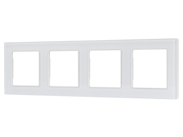Рамка стеклянная FRM-GLARE-GS-4-WH (Arlight, -) фото:2