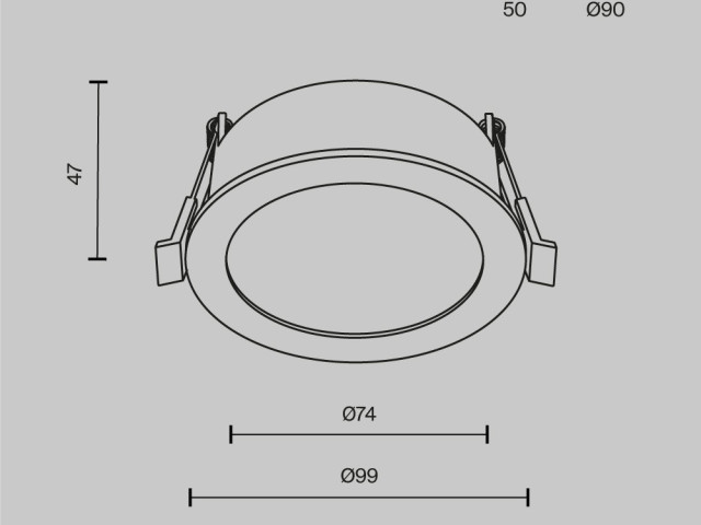 Встраиваемый светильник Technical DL130-GX53-B фото:5