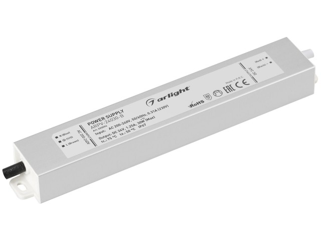 Блок питания ARPV-24030-B (24V, 1.3A, 30W) (Arlight, IP67 Металл, 3 года) фото:5