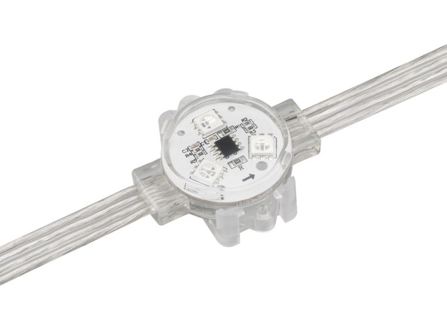 Модуль управляемый VISOR-SPI-5060-3-12V RGB 120deg (D30x16mm, 0.75W, IP68) (Arlight, Пластик, 3 года) фото:7