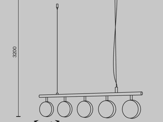 Подвесной светильник Maytoni MOD299PL-L48BC3K фото:1