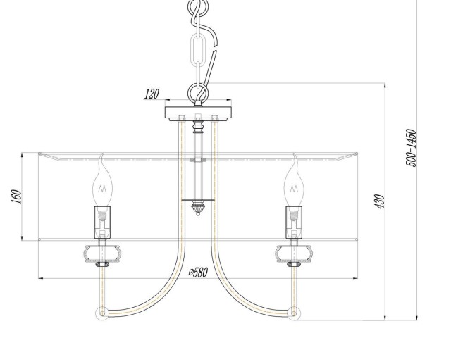 Подвесной светильник Maytoni ARM006PL-06G фото:1