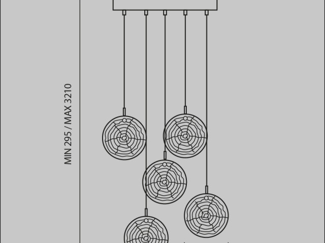 Подвесной светильник Maytoni MOD254PL-05BS фото:7