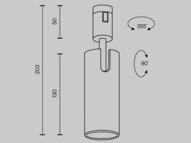 Трековый светильник Technical TR144-1-12W3K-W-B фото:25